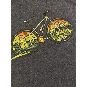 Wild Tribute National Parks Get Lost Bike Bicycle Purple T-Shirt LARGE Outdoors